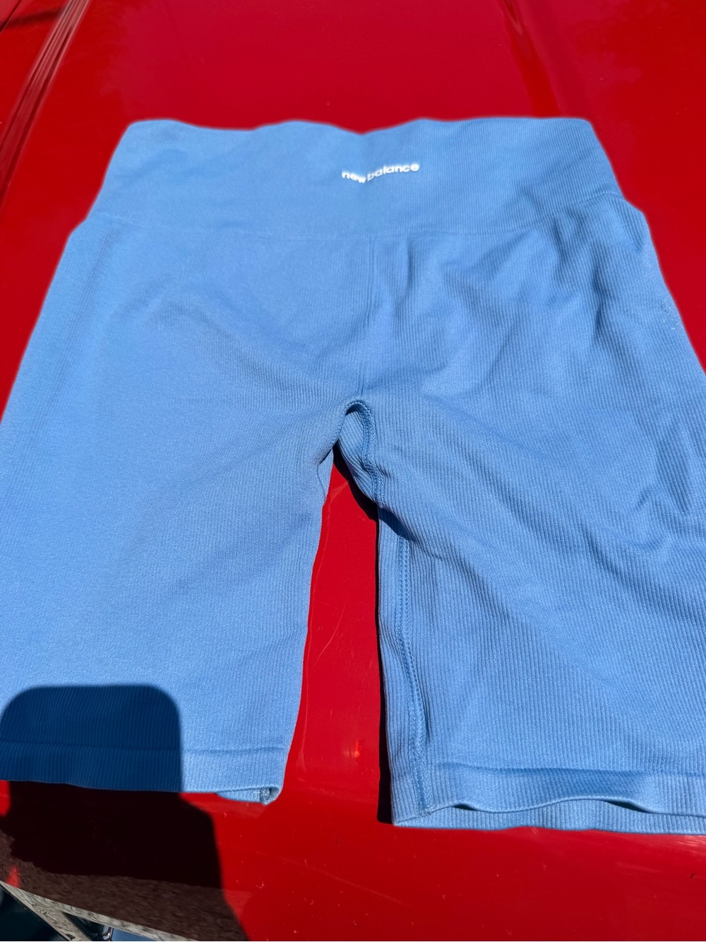 New Balance Light Blue Ribbed Pullover